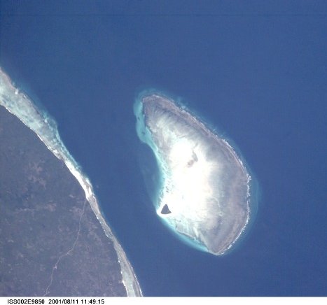 Mnemba Island and reefs.  Near Matemwe